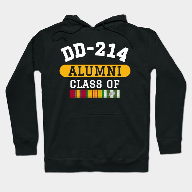 DD-214 Alumni Class of Vietnam Veteran Pride Hoodie by Revinct_Designs